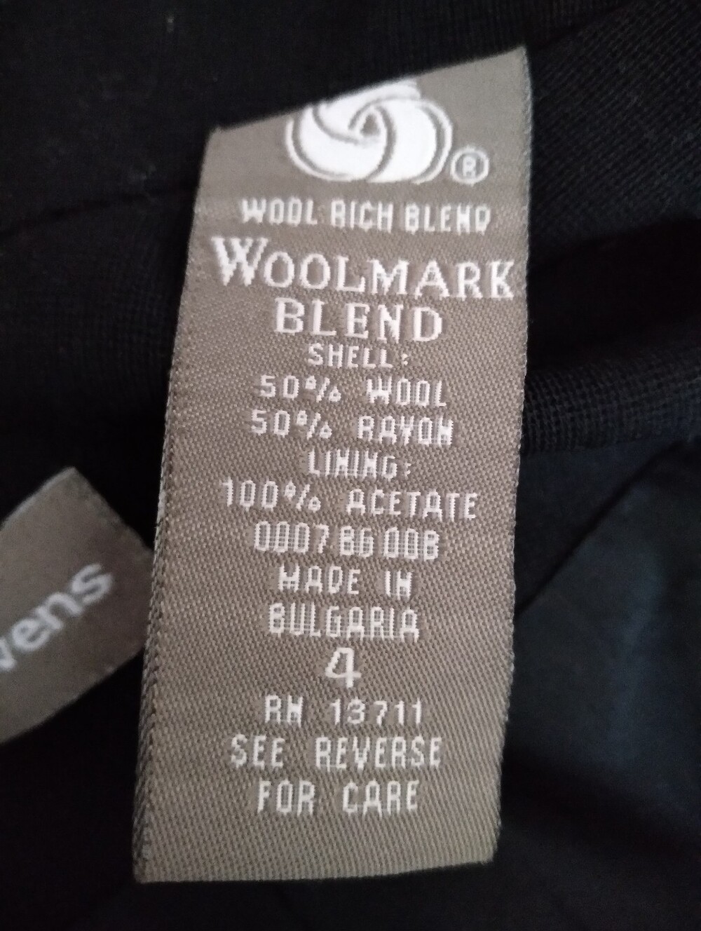 Women's Wool Blend Lined Black Mid Length Jacket Sz 4 In Excellent Condition - Picture 4 of 13